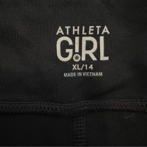 Athleta Girl • Black Chit Chat Capri Leggings • Size 14 - Picture 6 of 8